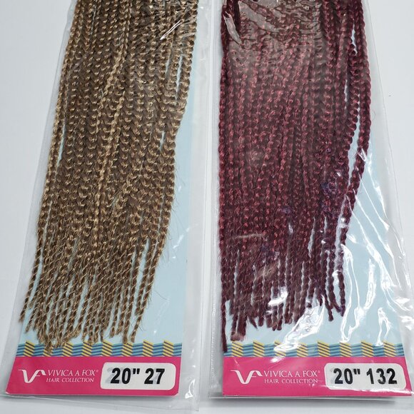 Bundle Lot 6 Hair Extensions Vivica A Fox Braids Synthetic Toyokalon Kanekalon - Picture 3 of 11